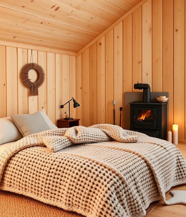 Cozy Cabin bedroom design