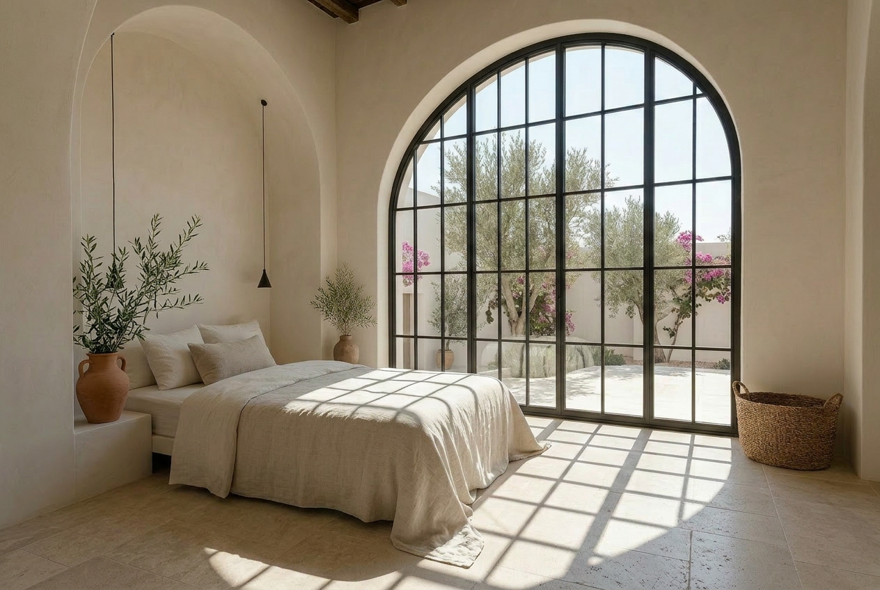Mediterranean bedroom design